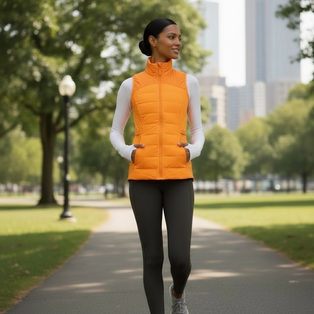 NWT Lululemon Down for It All Vest Clementine Size 6 🍊 - Picture 9 of 12